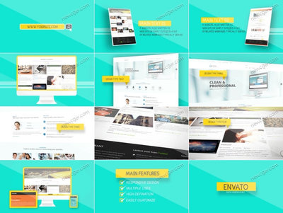 網(wǎng)頁開發(fā)、設(shè)計(jì)或網(wǎng)站營銷的宣傳演示AE工程